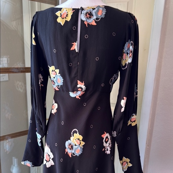Free People Black Sheath Dress with Bell Sleeves - Picture 9 of 16